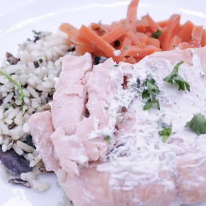 Baked Salmon with Herb Butter