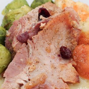 Ham With Cranberry Apricot Sauce