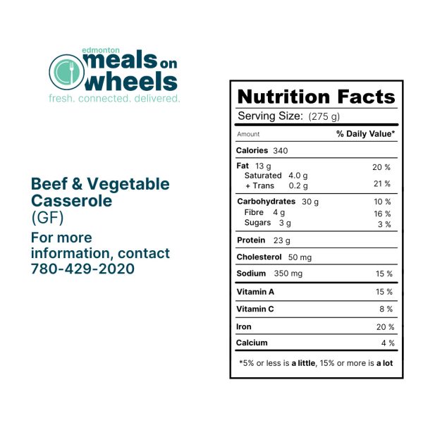 Beef & Vegetable Casserole - Gluten Free